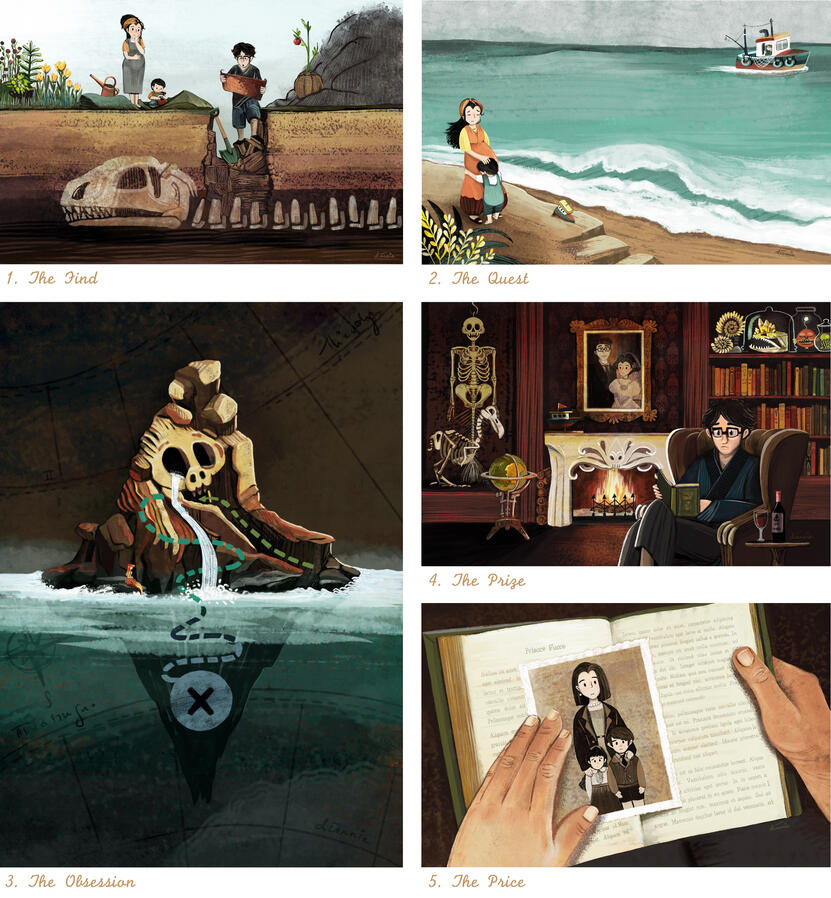 A man gave up his family for a treasure hunt and ended up losing everything, even his soul.