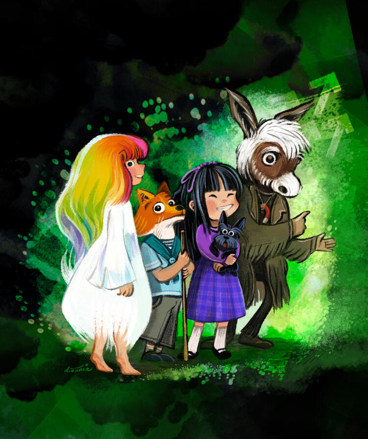 Character design and mock up book cover for THE ROAD TO OZ