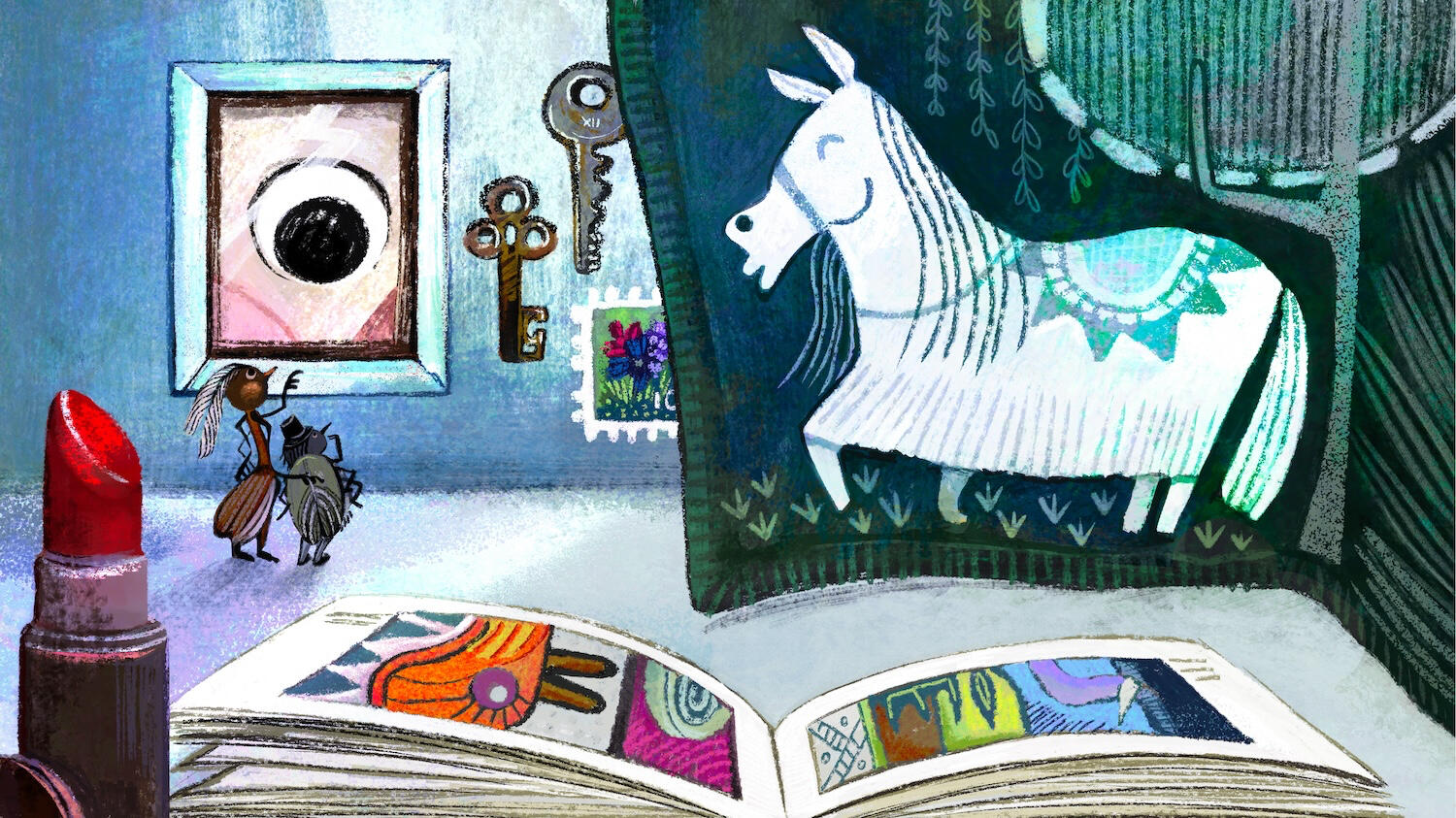 Miniature art museum for the little people, insects, etc.